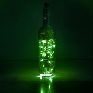 Dekorative Kappe mit grünem LED-Streifen (1W)