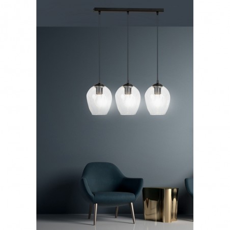 Ceiling Track Lamp Domos Clear (3 lights)