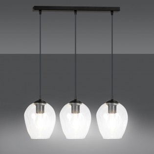 Ceiling Track Lamp Domos Clear (3 lights)
