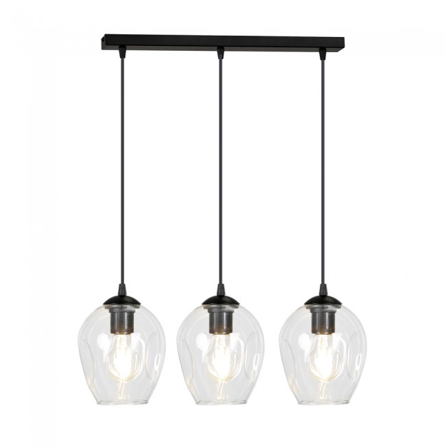 Ceiling Track Lamp Domos Clear (3 lights)