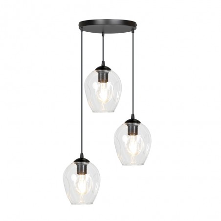 Pendant Track Lamp Domos Clear (3 lights)