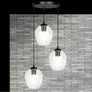 Domos Transparente Pendelleuchte (3 Leuchten)