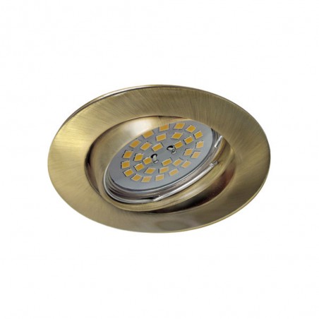 BASIC Einbaustrahler rund altgold. Wonderlamp