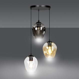 Pendant Track Lamp Domos Mix (3 lights)