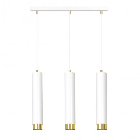 Pendant Tack Lamp Mura White/Gold (3 lights)