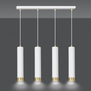 Pendant Tack Lamp Mura White/Gold (4 lights)
