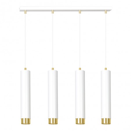Pendant Tack Lamp Mura White/Gold (4 lights)
