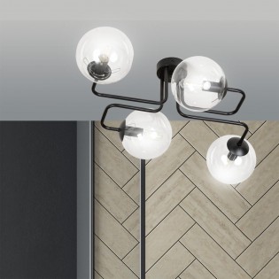 Ceiling Flush Lamp Vesta Clear (4 lights)