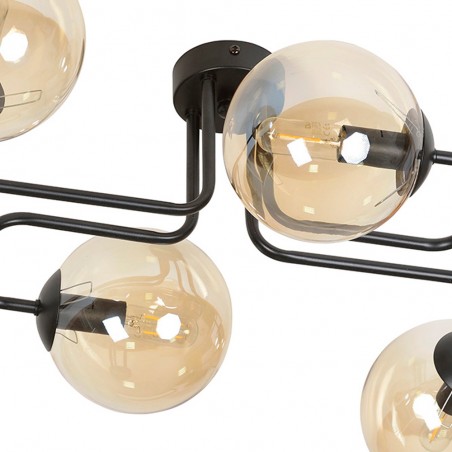 Ceiling Flush Lamp Vesta Amber (4 lights)