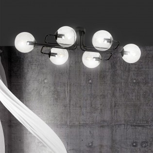 Ceiling flush lamp Vesta Clear (6 lights)