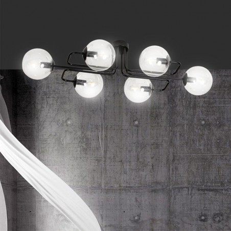 Ceiling flush lamp Vesta Clear (6 lights)