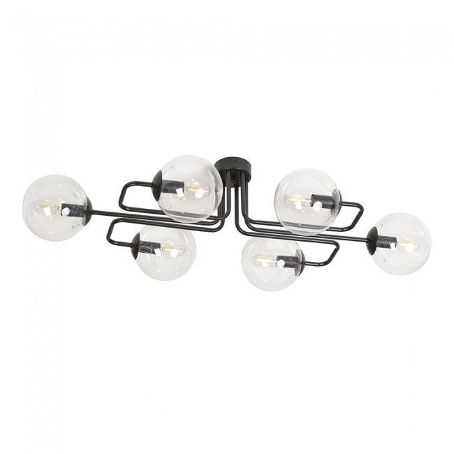 Ceiling flush lamp Vesta Clear (6 lights)