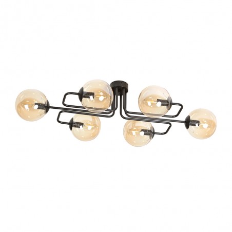 Ceiling flush lamp Vesta Amber (6 lights)