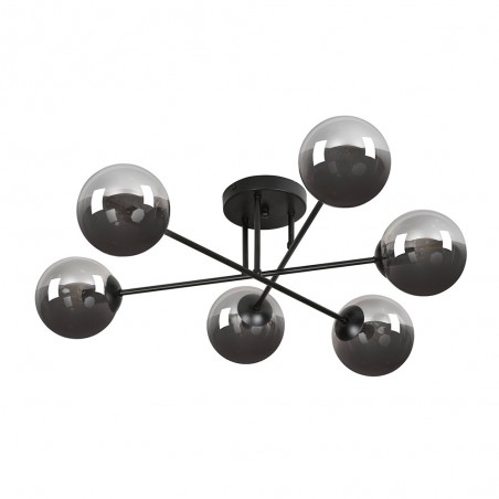 Ceiling flush lamp Vesta II Graphite (6 lights)