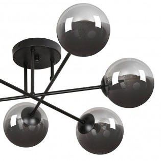 Ceiling flush lamp Vesta II Graphite (6 lights)