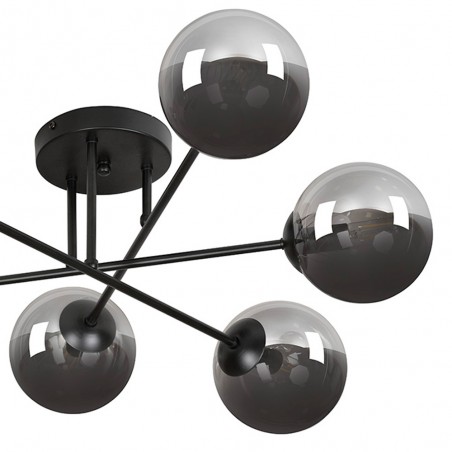 Ceiling flush lamp Vesta II Graphite (6 lights)
