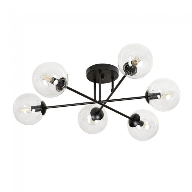 Ceiling flush lamp Vesta II Clear (6 lights)
