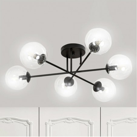 Deckenleuchte Vesta II Transparent (6 Leuchten)