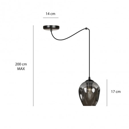 Ceiling lamp Maranto Graphite