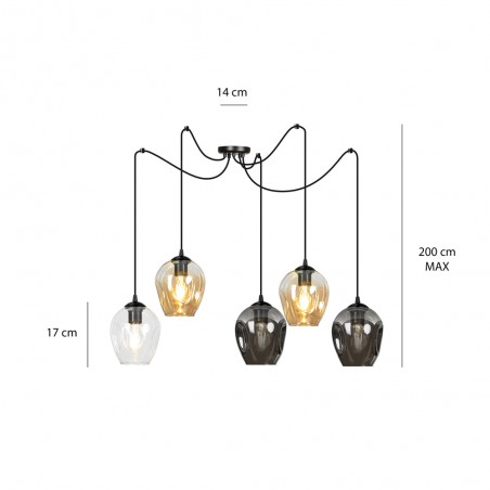Pendant Lamp Maranto Mix (5 lights)