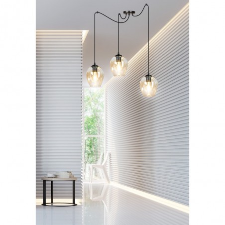 Pendant lamp Maranto Amber (3 lights)