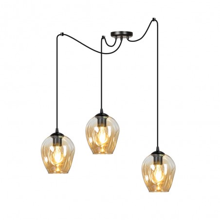 Pendant lamp Maranto Amber (3 lights)