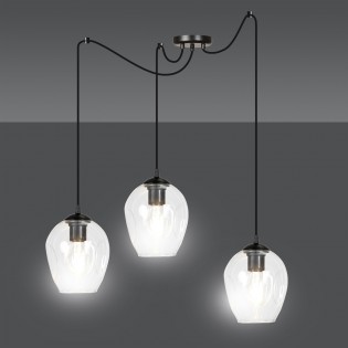 Maranto Transparente Pendelleuchte (3 Leuchten)