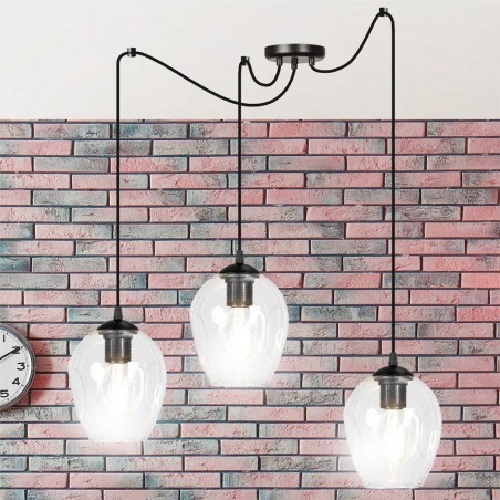 Pendant lamp Maranto Clear (3 lights)