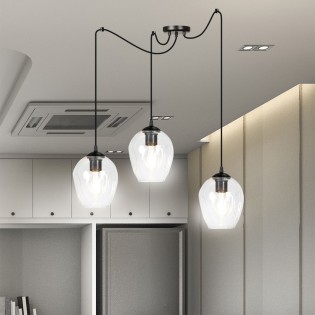 Pendant lamp Maranto Clear (3 lights)
