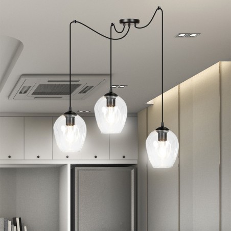 Pendant lamp Maranto Clear (3 lights)