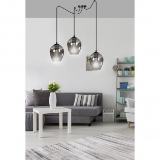 Pendant lamp Maranto Graphite (3 lights)