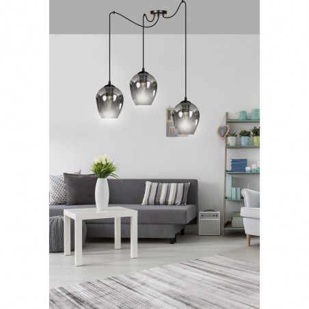 Pendant lamp Maranto Graphite (3 lights)