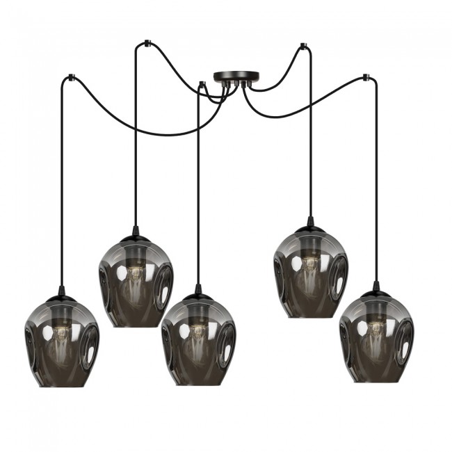 Pendant lamp Maranto Graphite (5 lights)