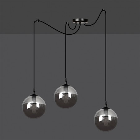 Pendant lamp Fedora Graphite (3 lights)