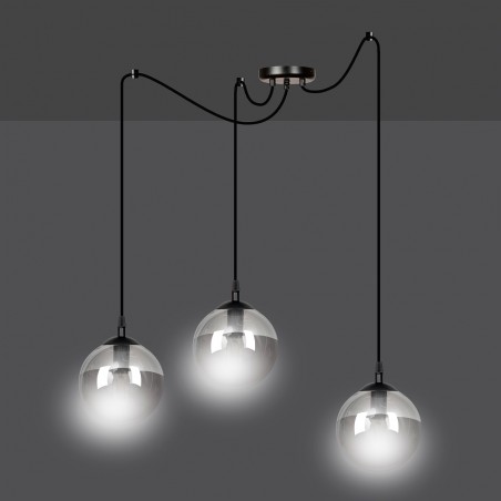 Pendant lamp Fedora Graphite (3 lights)