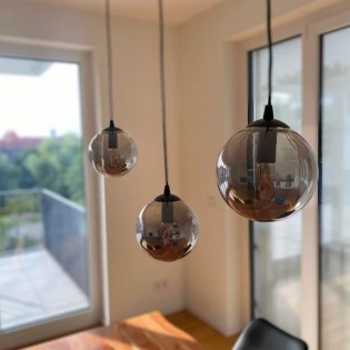 Pendant lamp Fedora Graphite (3 lights)