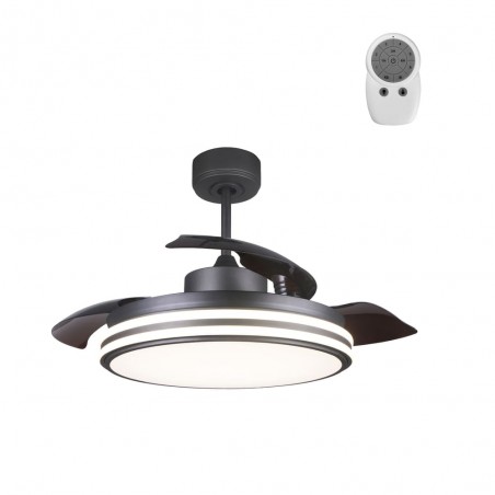Garin Dimmbarer LED-Lüfter Schwarz (35W)