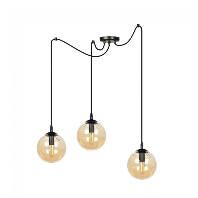 Pendant Lamp Fedora Amber (3 lights)