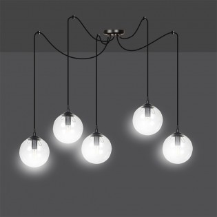 Pendant Lamp Fedora Clear (5 lights)
