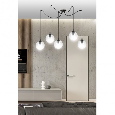Pendant Lamp Fedora Clear (5 lights)