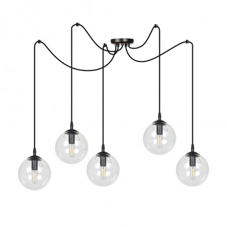 Pendant Lamp Fedora Clear (5 lights)