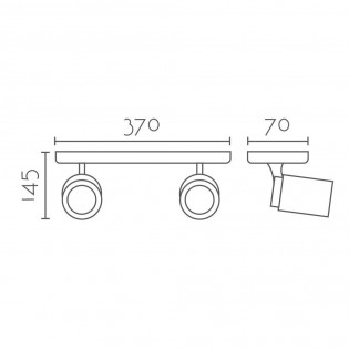 Ceiling track light Agres