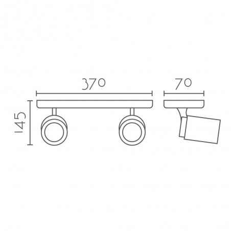 Ceiling track light Agres