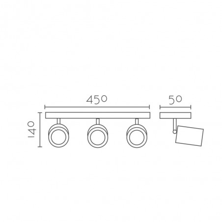 Ceiling Track light Sella (3 Lights)