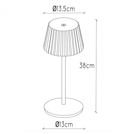 Justine LED tragbare Tischlampe (2W)