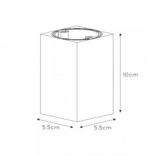 LED-Deckenstrahler Delto Square (5W)