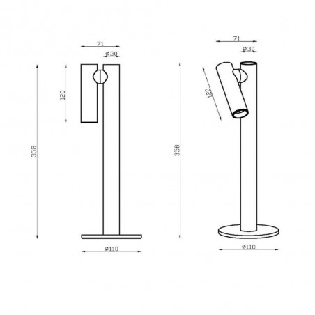 LED Table Lamp Antrim Dimmable (2.2W)