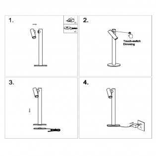 Antrim Dimmbare LED-Tischleuchte (2,2 W)