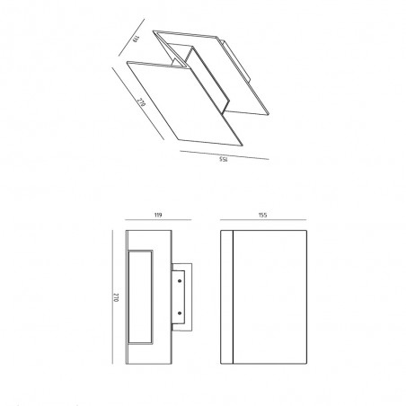 Outdoor LED Wall Lamp Swindon (16W)
