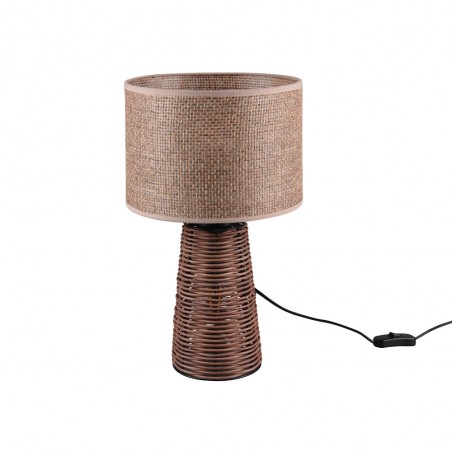 Tischlampe aus Stroh